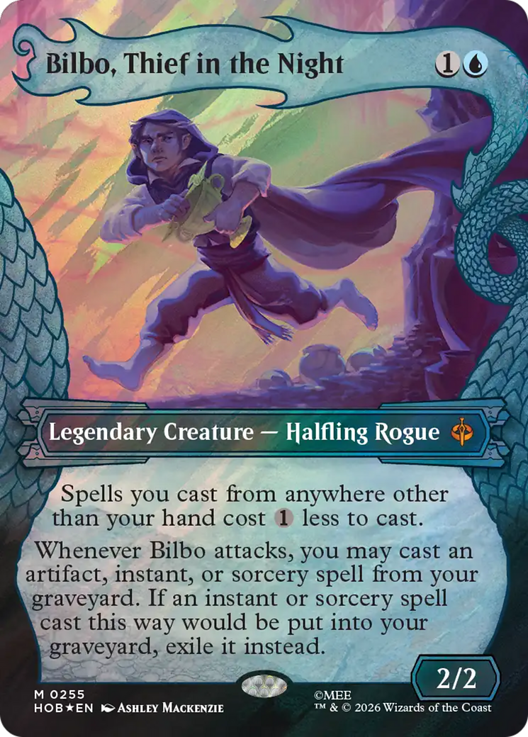 Bilbo, Thief in the Night - Mythic Legendary Creature — Halfling Rogue card from The Hobbit