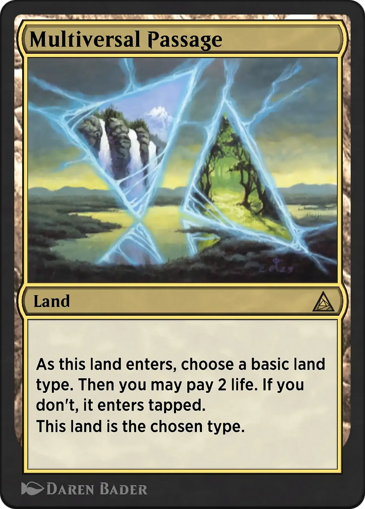 Multiversal Passage - Rare Land card from Through the Omenpaths