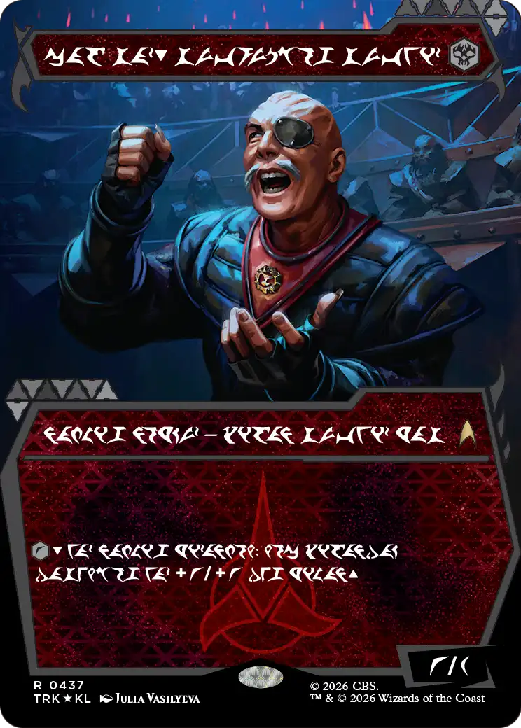 General Chang, Cold Warrior - Rare Legendary Creature — Klingon Warrior Officer card from Star Trek
