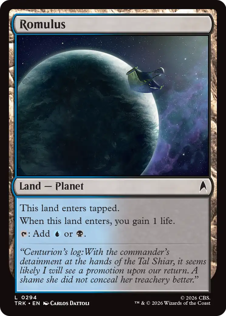 Romulus - Common Land — Planet card from Star Trek