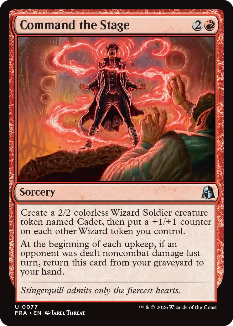 Command the Stage - Uncommon Sorcery card from Reality Fracture