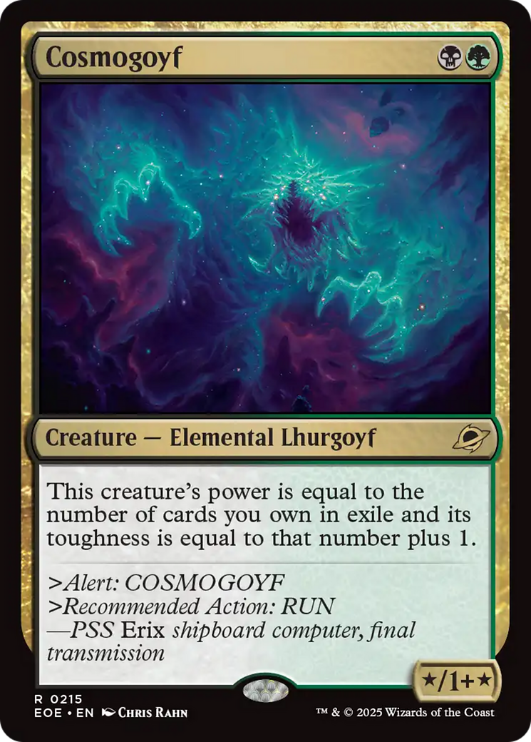 Cosmogoyf - Rare Creature — Elemental Lhurgoyf card from Edge of Eternities