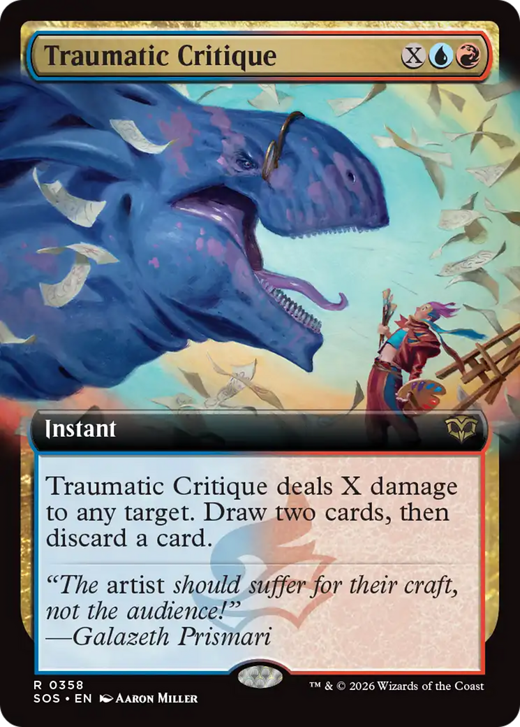 Traumatic Critique - Rare Instant card from Secrets of Strixhaven
