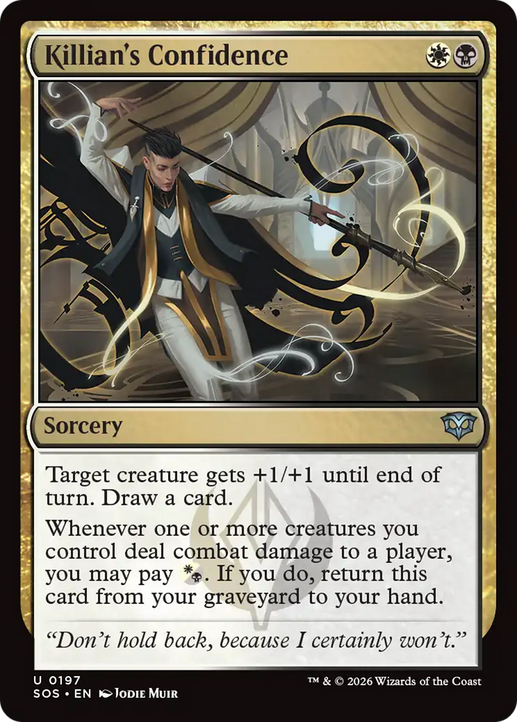 Killian's Confidence - Uncommon Sorcery card from Secrets of Strixhaven