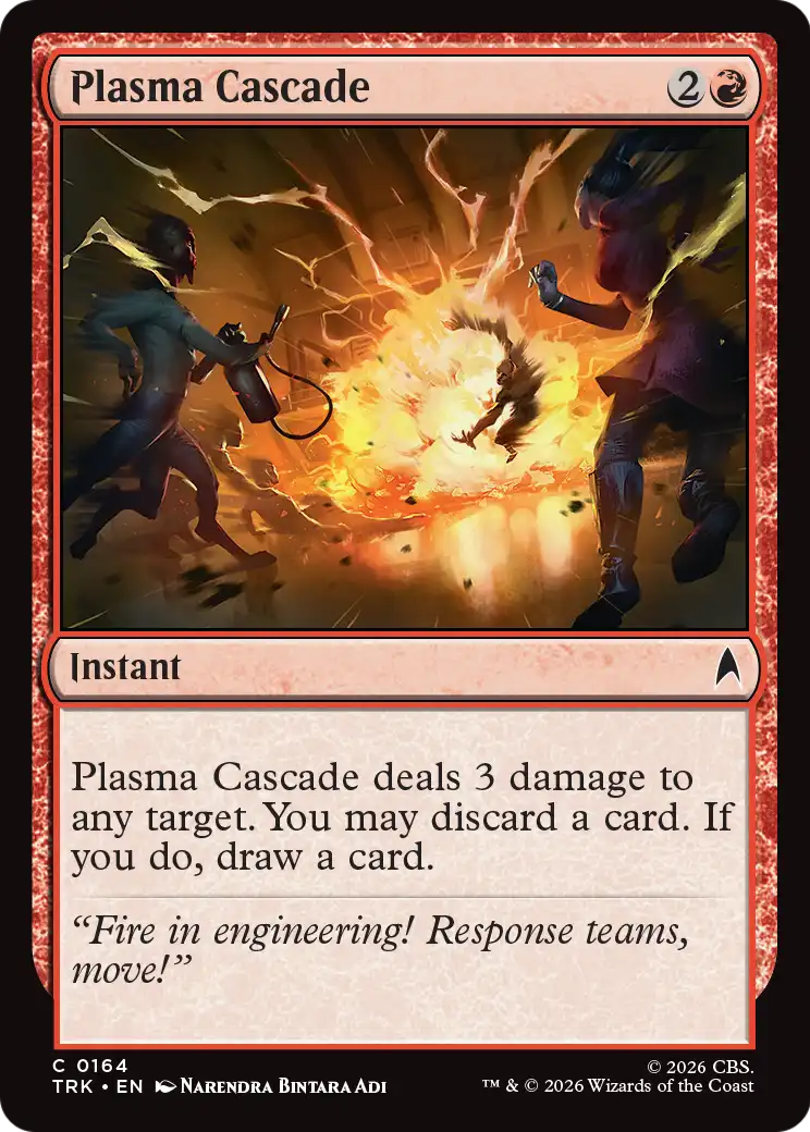 Plasma Cascade - Common Instant card from Star Trek