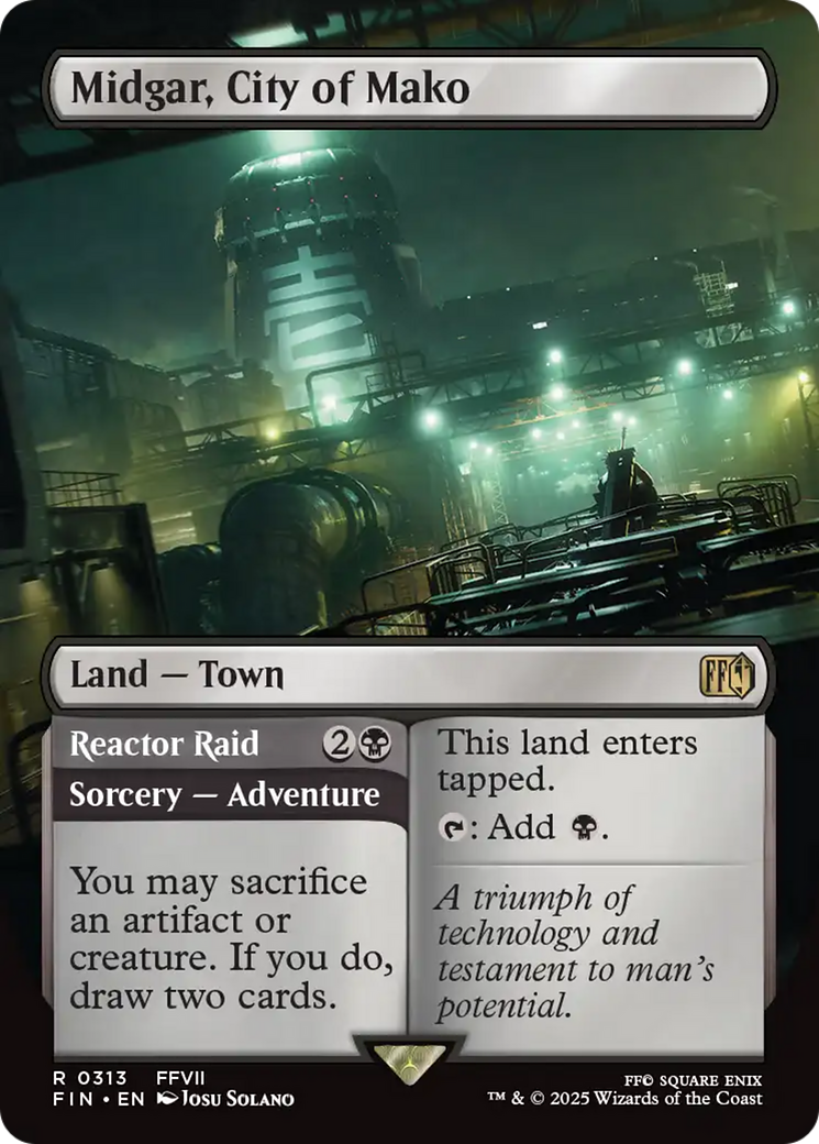 Midgar, City of Mako // Reactor Raid - Rare Sorcery — Adventure card from Final Fantasy