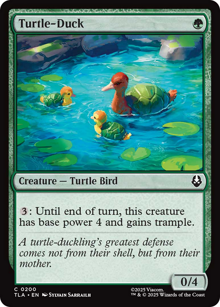 Turtle-Duck - Common Creature — Turtle Bird card from Avatar: The Last Airbender