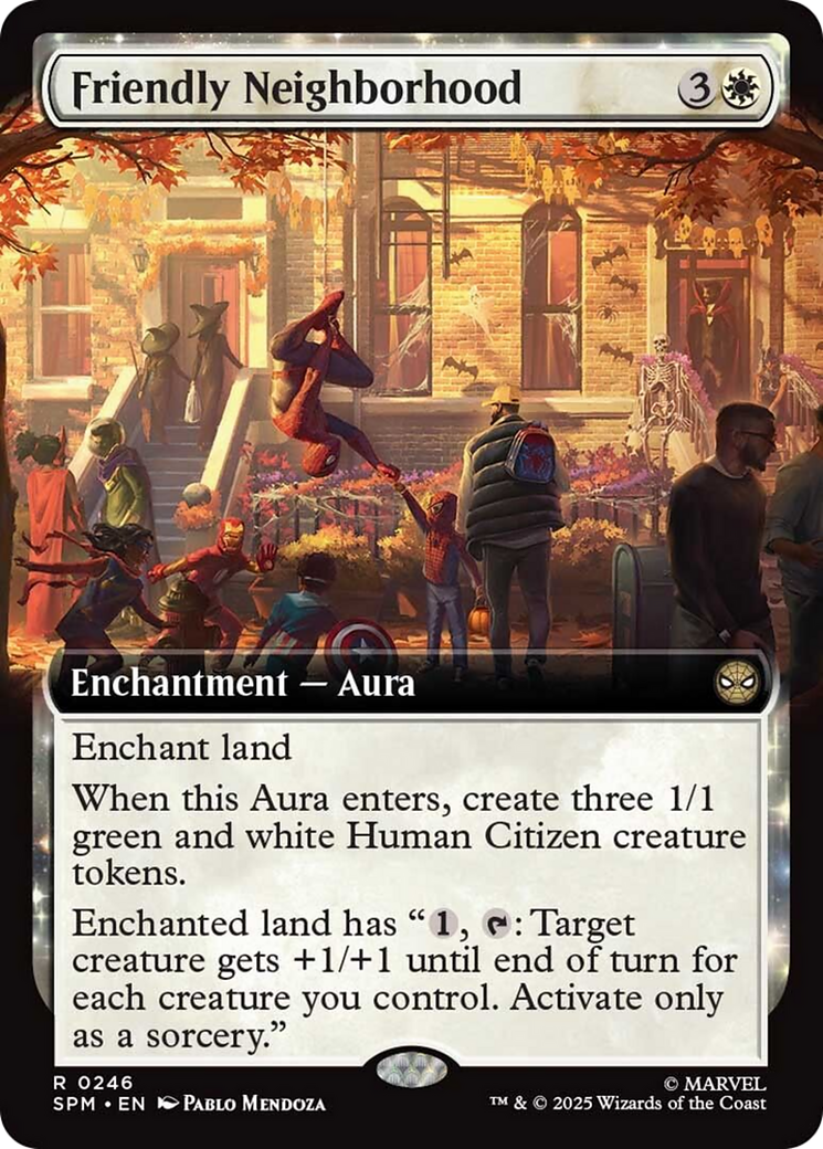 Friendly Neighborhood - Rare Enchantment — Aura card from Marvel's Spider-Man