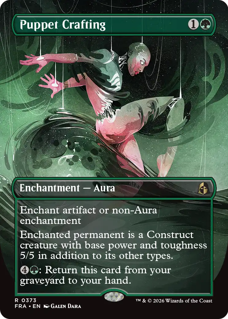 Puppet Crafting - Rare Enchantment — Aura card from Reality Fracture