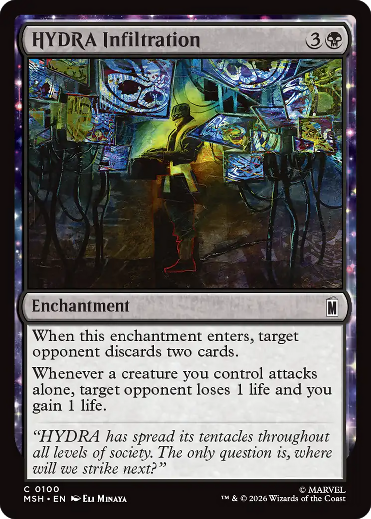 HYDRA Infiltration - Common Enchantment card from Marvel Super Heroes