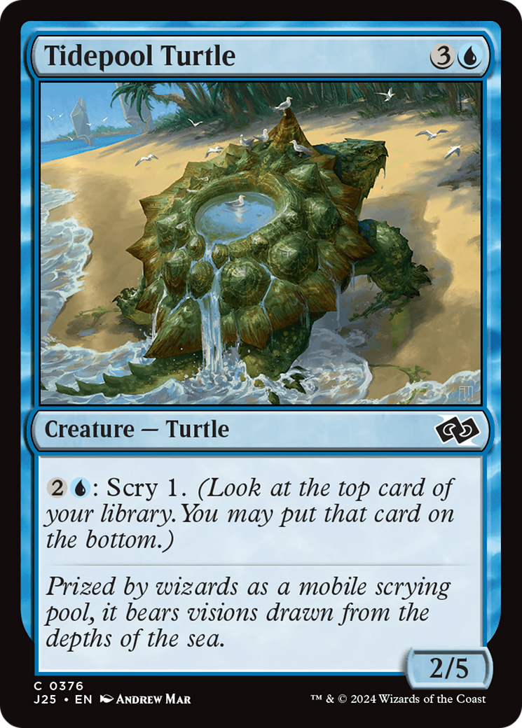 Tidepool Turtle - Common Creature — Turtle card from Foundations Jumpstart
