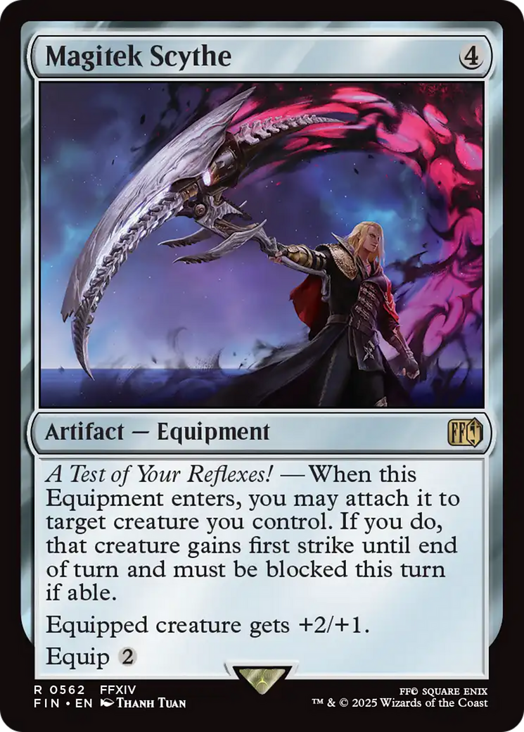 Magitek Scythe - Rare Artifact — Equipment card from Final Fantasy