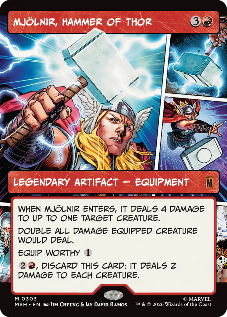 Mjölnir, Hammer of Thor - Mythic Legendary Artifact — Equipment card from Marvel Super Heroes