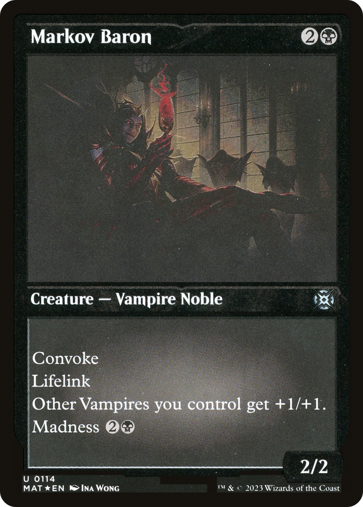 Markov Baron - Uncommon Creature — Vampire Noble card from March of the Machine: The Aftermath
