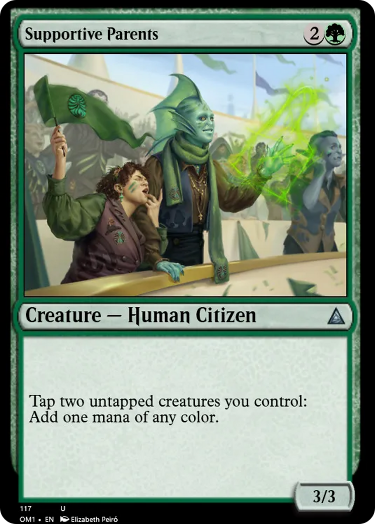 Supportive Parents - Uncommon Creature — Human Citizen card from Through the Omenpaths