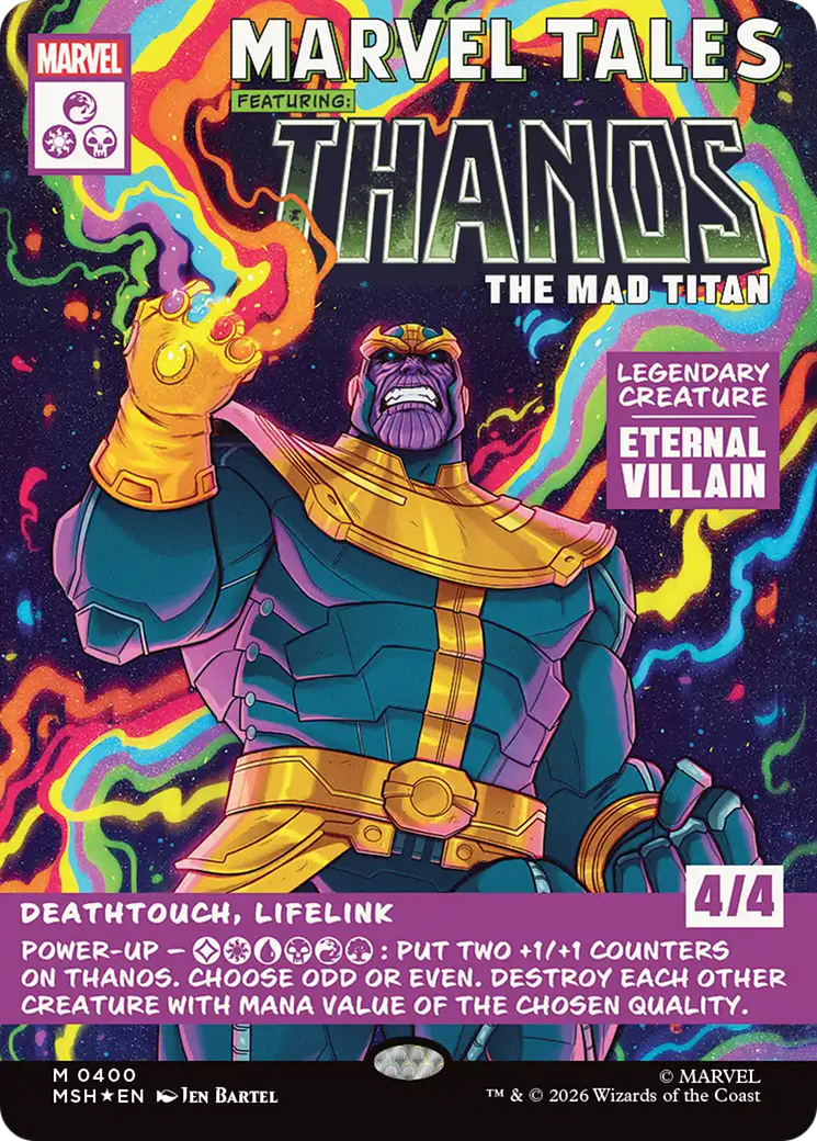 Thanos, the Mad Titan - Mythic Legendary Creature — Eternal Villain card from Marvel Super Heroes