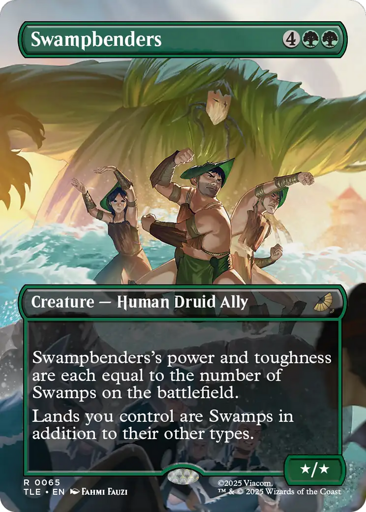 Swampbenders - Rare Creature — Human Druid Ally card from Avatar: The Last Airbender Eternal