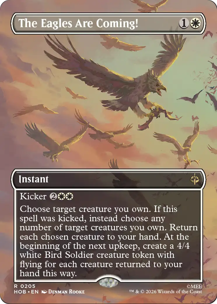 The Eagles Are Coming! - Rare Instant card from The Hobbit