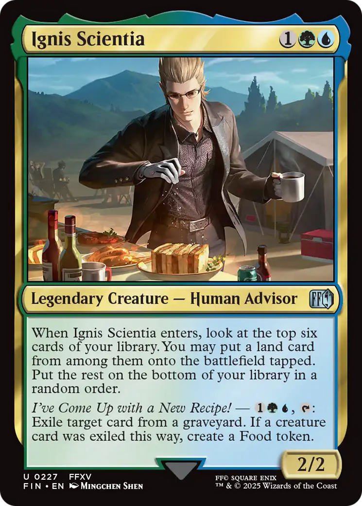 Ignis Scientia - Uncommon Legendary Creature — Human Advisor card from Final Fantasy
