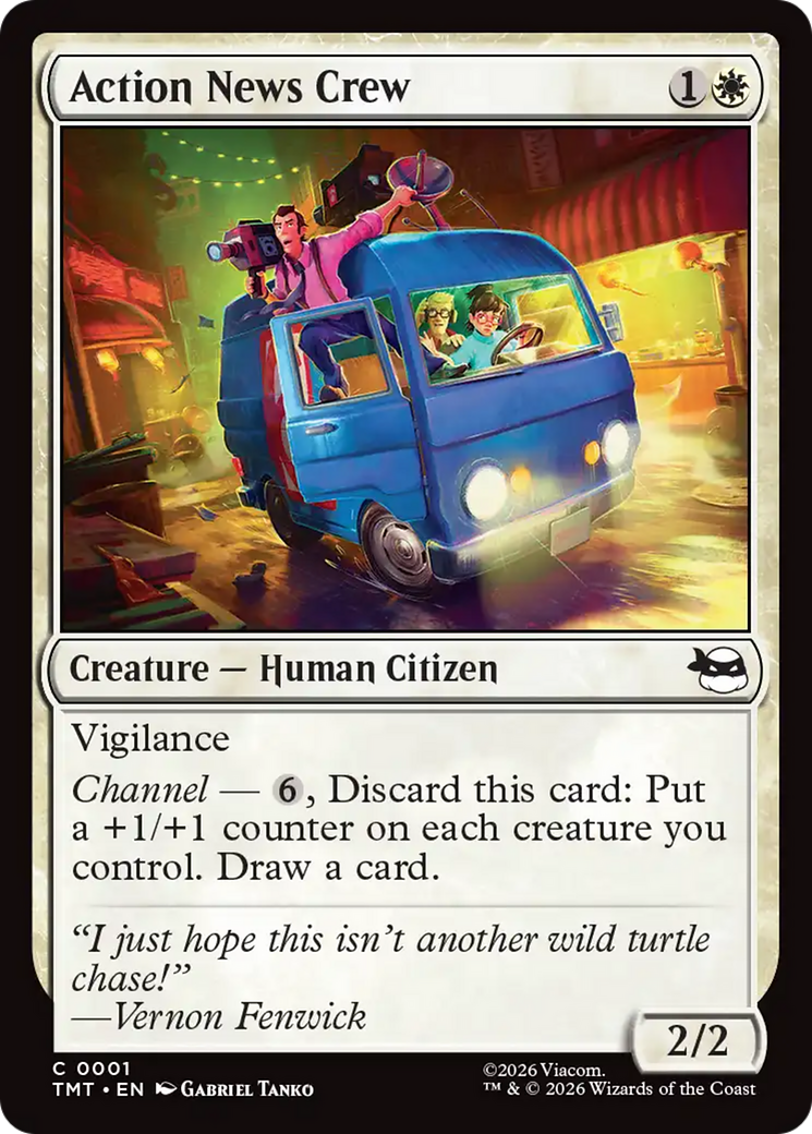 Action News Crew - Common Creature — Human Citizen card from Teenage Mutant Ninja Turtles