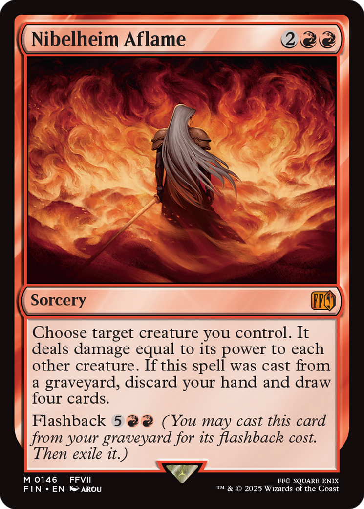 Nibelheim Aflame - Mythic Sorcery card from Final Fantasy