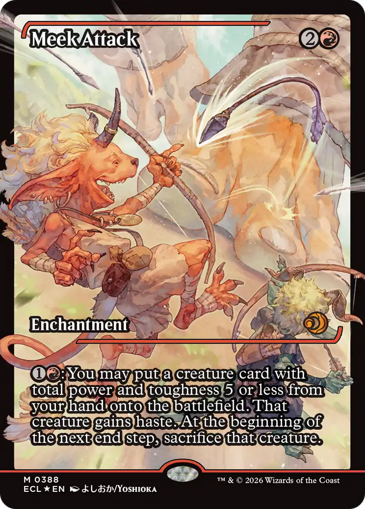Meek Attack - Mythic Enchantment card from Lorwyn Eclipsed