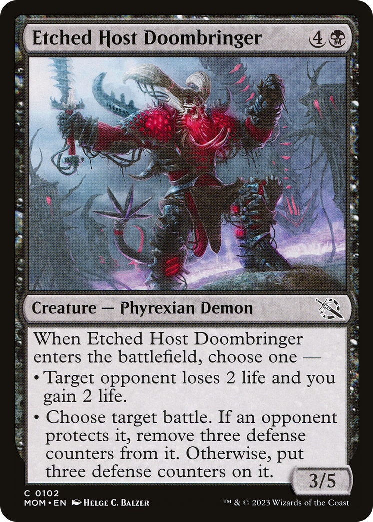 Image of card Etched Host Doombringer