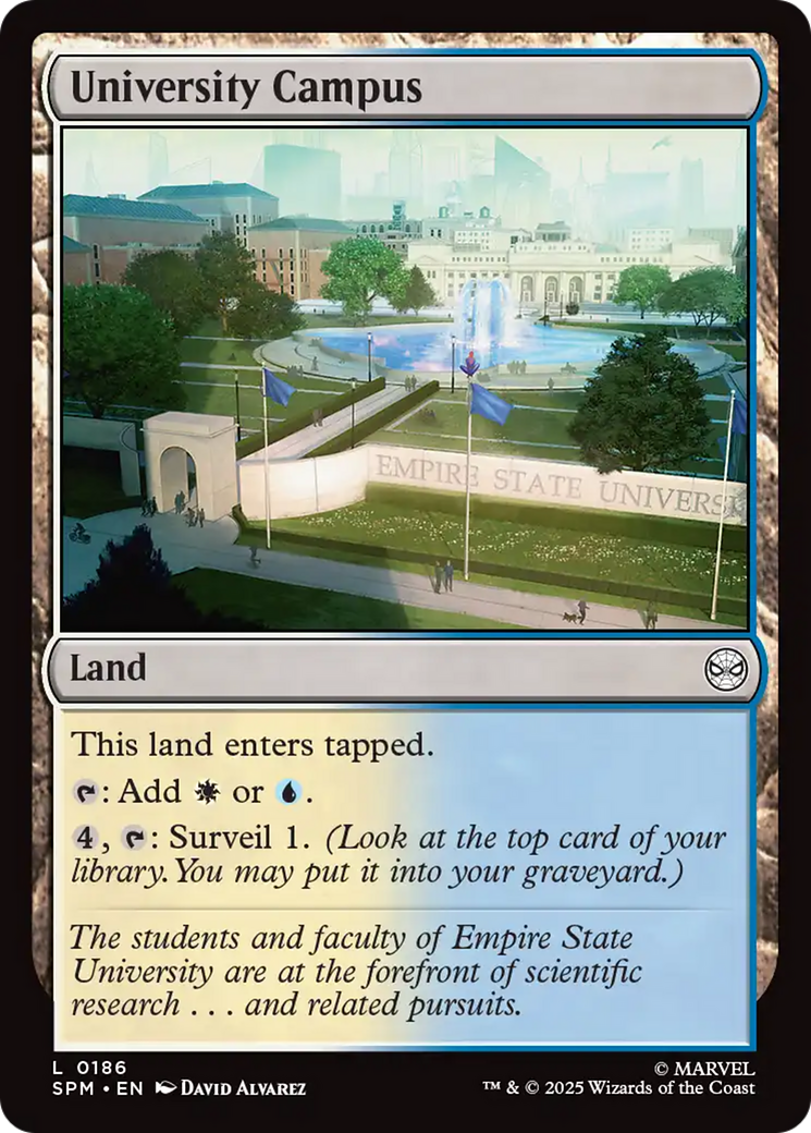 University Campus - Common Land card from Marvel's Spider-Man