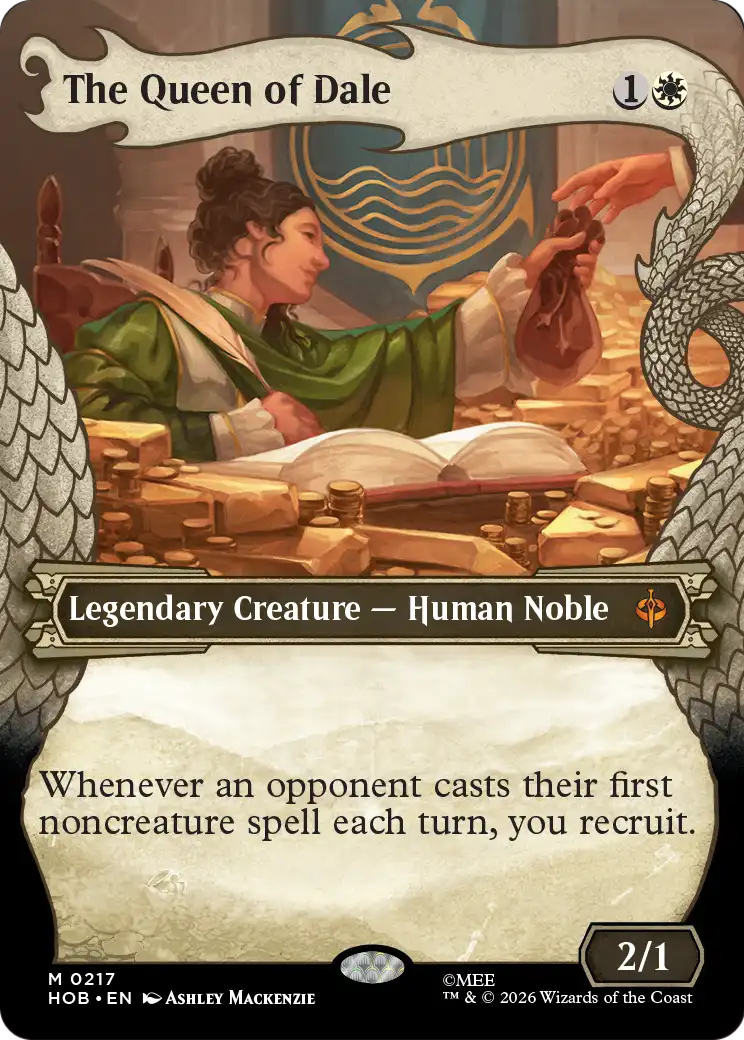 The Queen of Dale - Mythic Legendary Creature — Human Noble card from The Hobbit