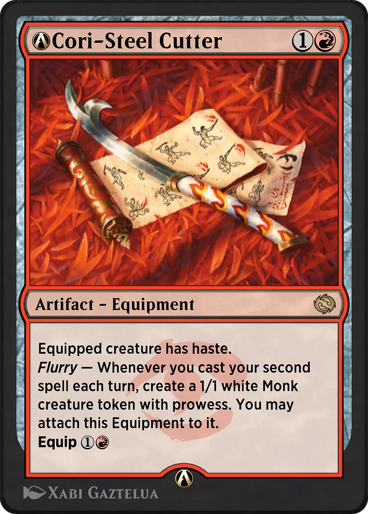 A-Cori-Steel Cutter - Rare Artifact — Equipment card from Tarkir: Dragonstorm