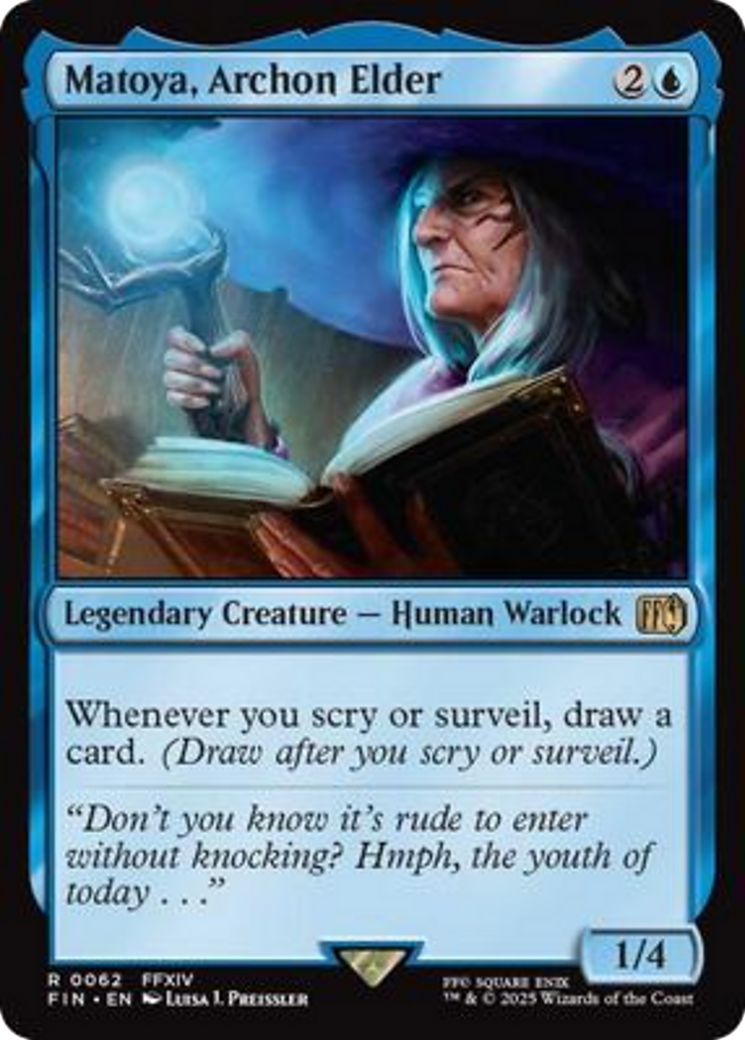 Matoya, Archon Elder - Rare Legendary Creature — Human Warlock card from Final Fantasy