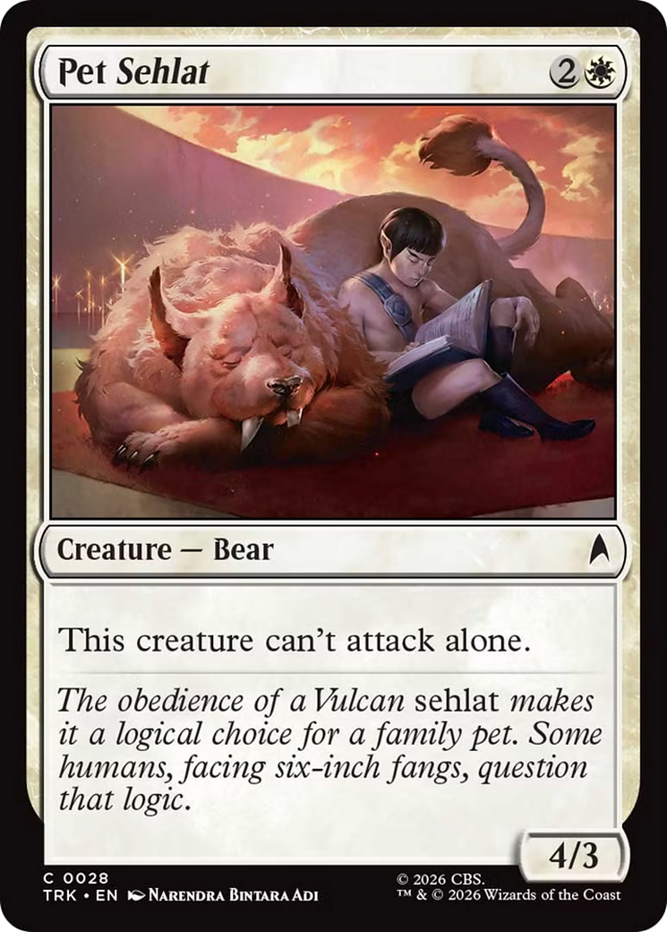 Pet Sehlat - Common Creature — Bear card from Star Trek