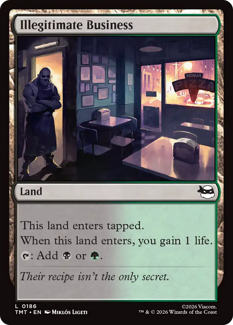 Illegitimate Business - Common Land card from Teenage Mutant Ninja Turtles