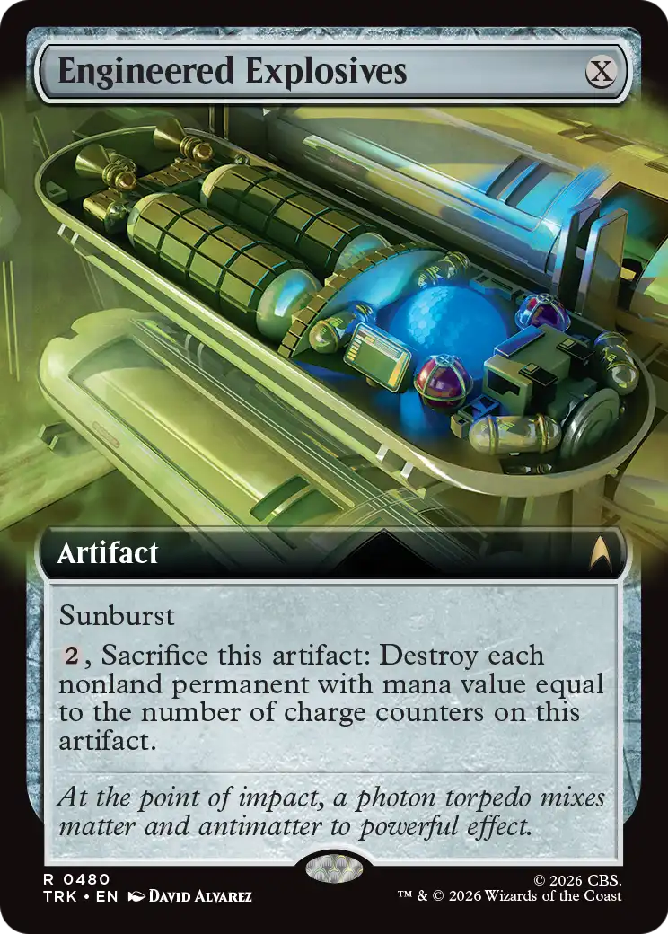 Engineered Explosives - Rare Artifact card from Star Trek