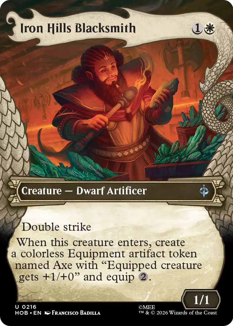 Iron Hills Blacksmith - Uncommon Creature — Dwarf Artificer card from The Hobbit