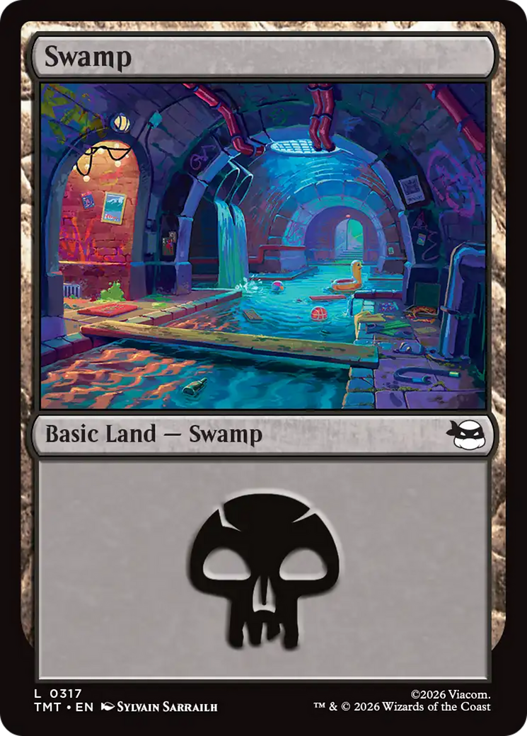 Swamp - Common Basic Land — Swamp card from Teenage Mutant Ninja Turtles