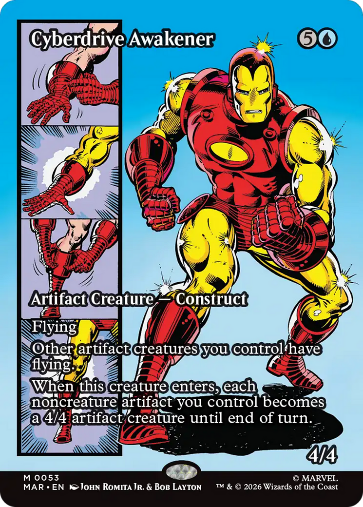 Cyberdrive Awakener - Mythic Artifact Creature — Construct card from Marvel Universe
