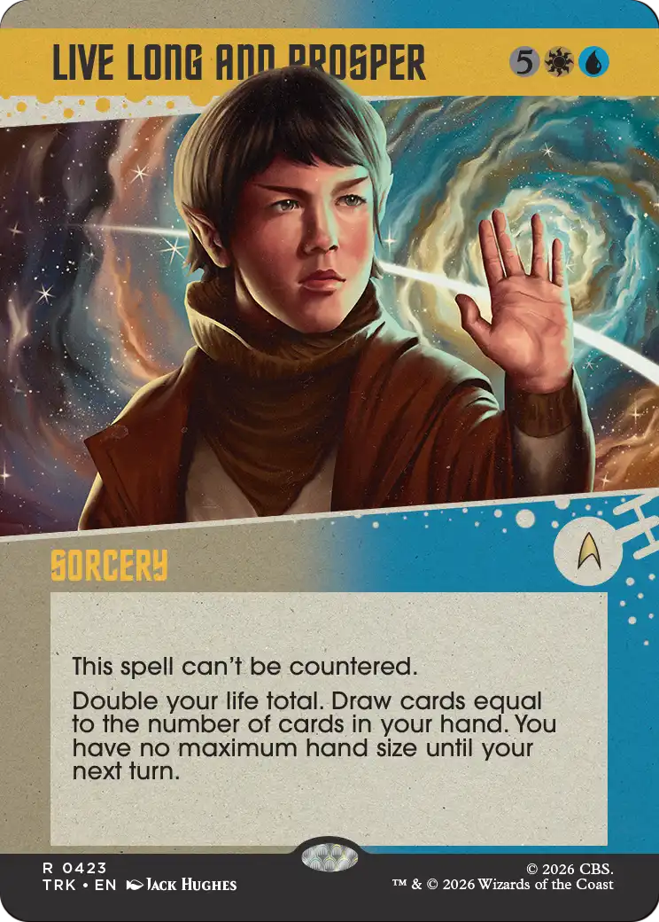 Live Long and Prosper - Rare Sorcery card from Star Trek