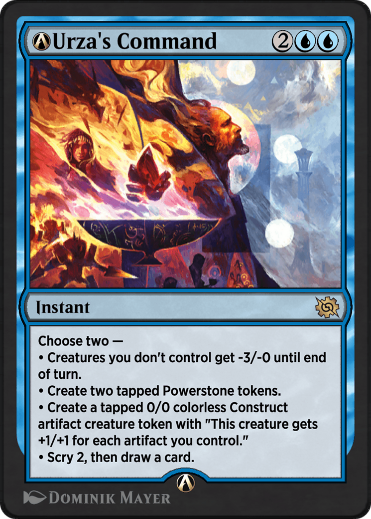 A-Urza's Command - Rare Instant card from The Brothers' War