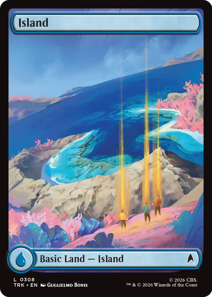 Island - Common Basic Land — Island card from Star Trek