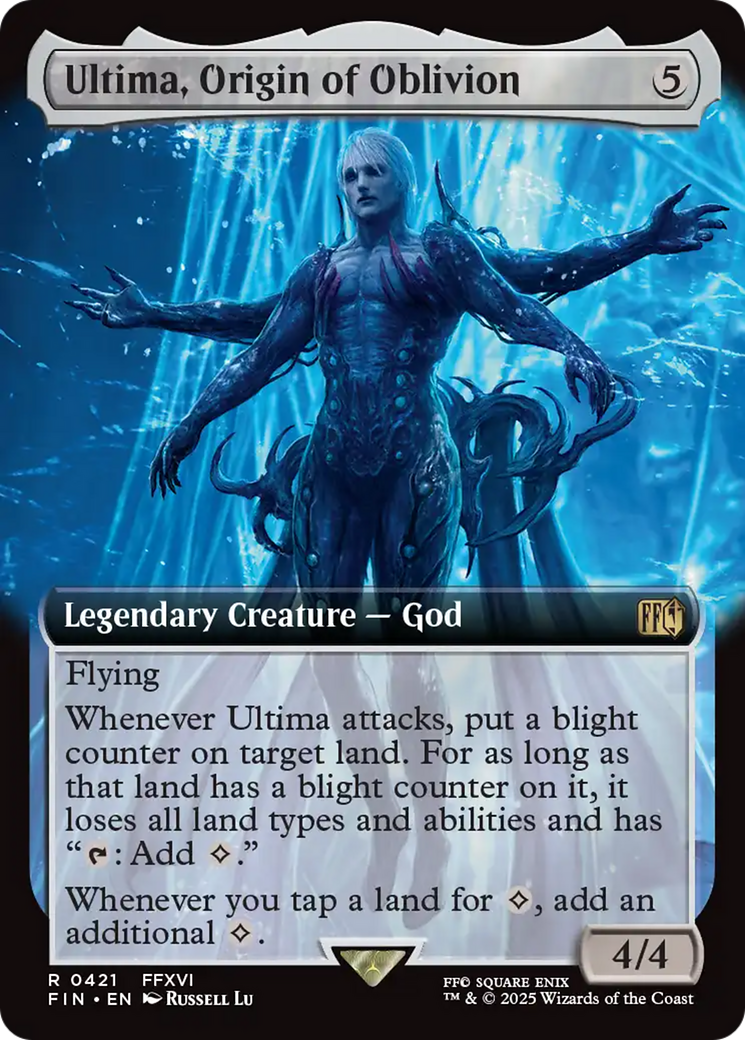 Ultima, Origin of Oblivion - Rare Legendary Creature — God card from Final Fantasy