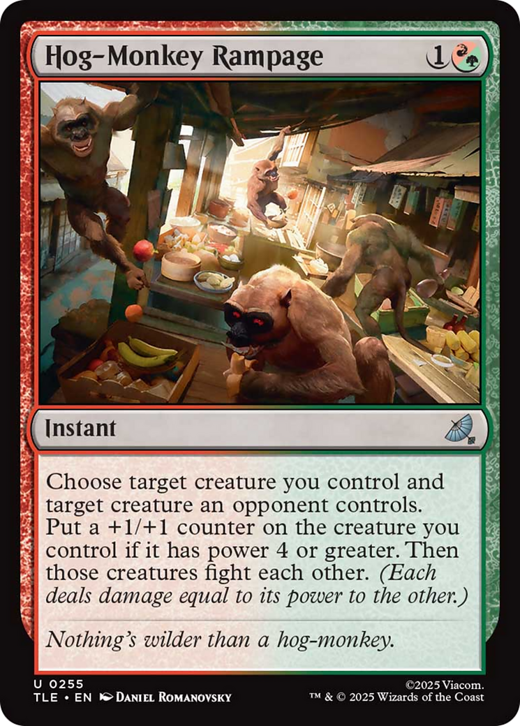 Hog-Monkey Rampage - Uncommon Instant card from Avatar: The Last Airbender Eternal