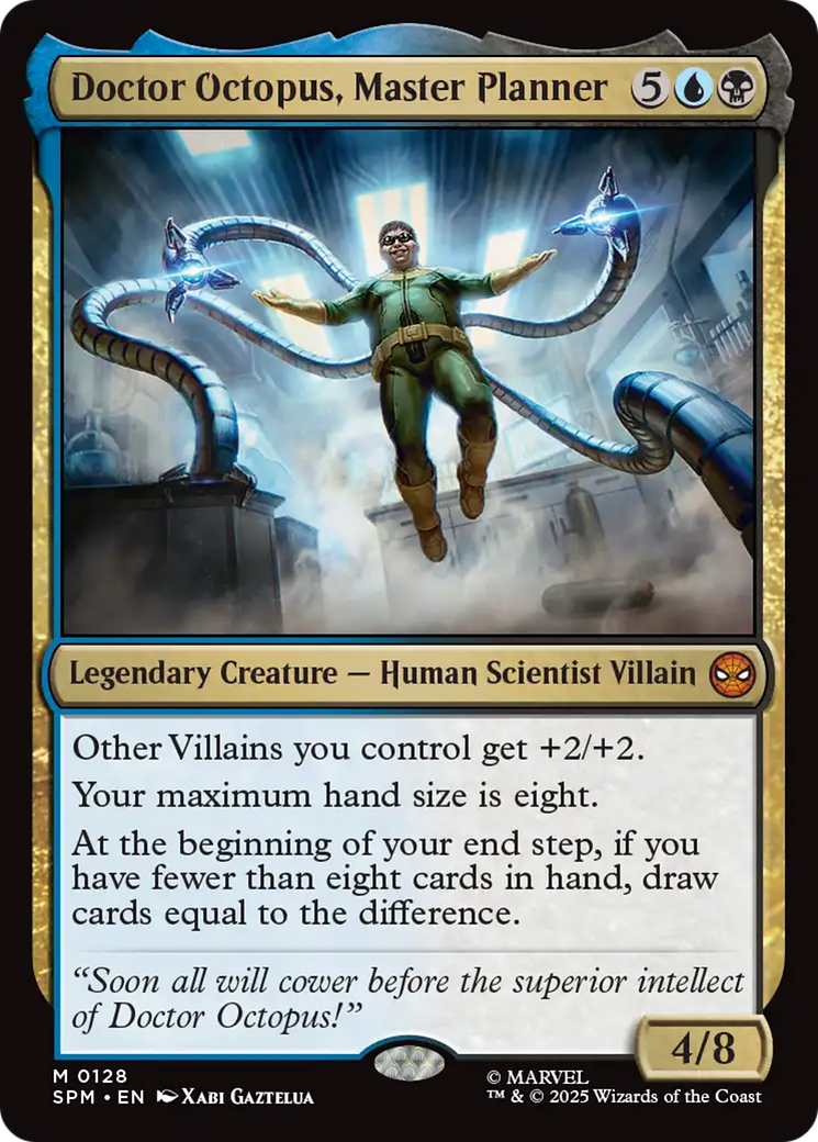Doctor Octopus, Master Planner - Mythic Legendary Creature — Human Scientist Villain card from Marvel's Spider-Man