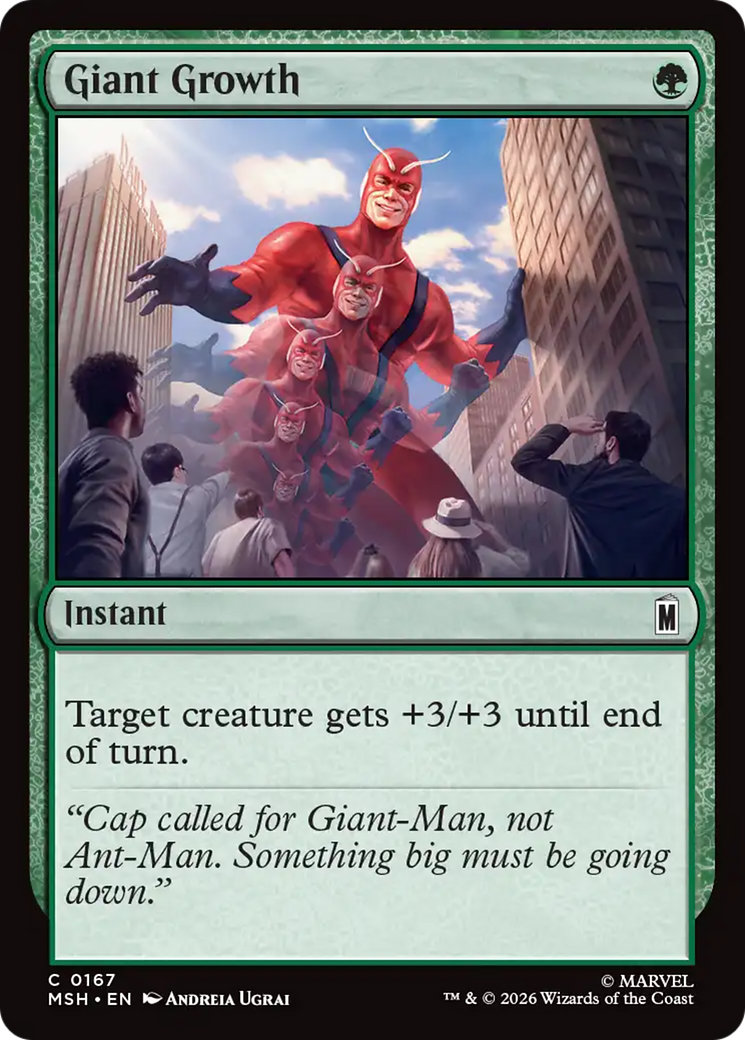 Giant Growth - Common Instant card from Marvel Super Heroes