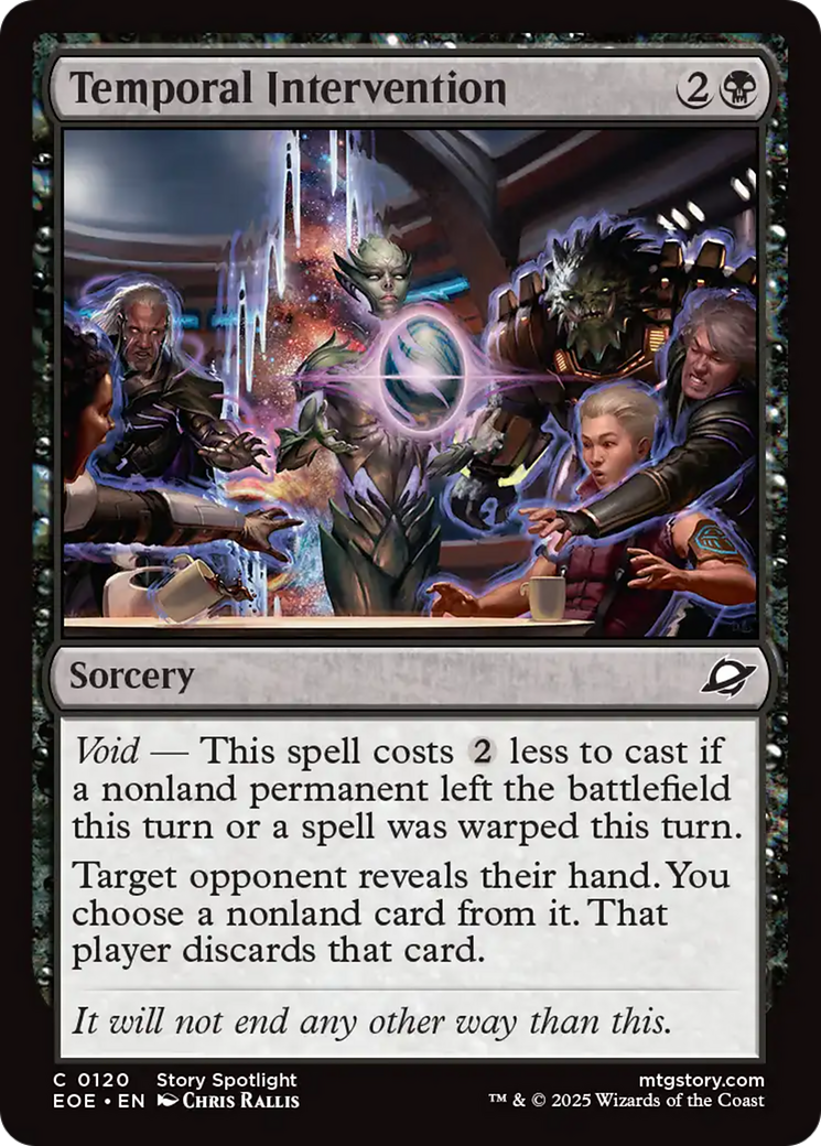 Temporal Intervention - Common Sorcery card from Edge of Eternities