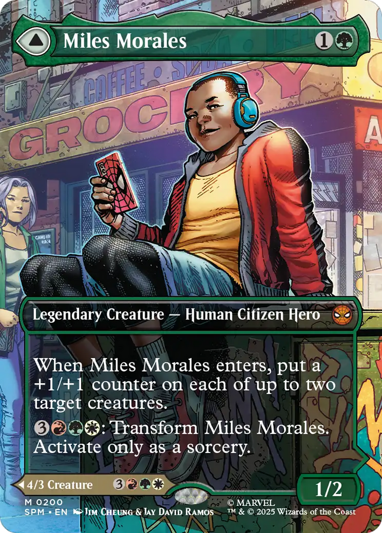 Miles Morales // Ultimate Spider-Man - Mythic Legendary Creature — Human Citizen Hero card from Marvel's Spider-Man
