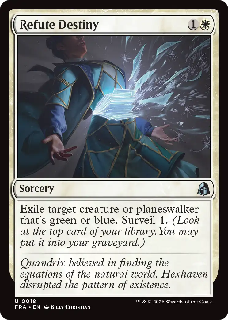 Refute Destiny - Uncommon Sorcery card from Reality Fracture
