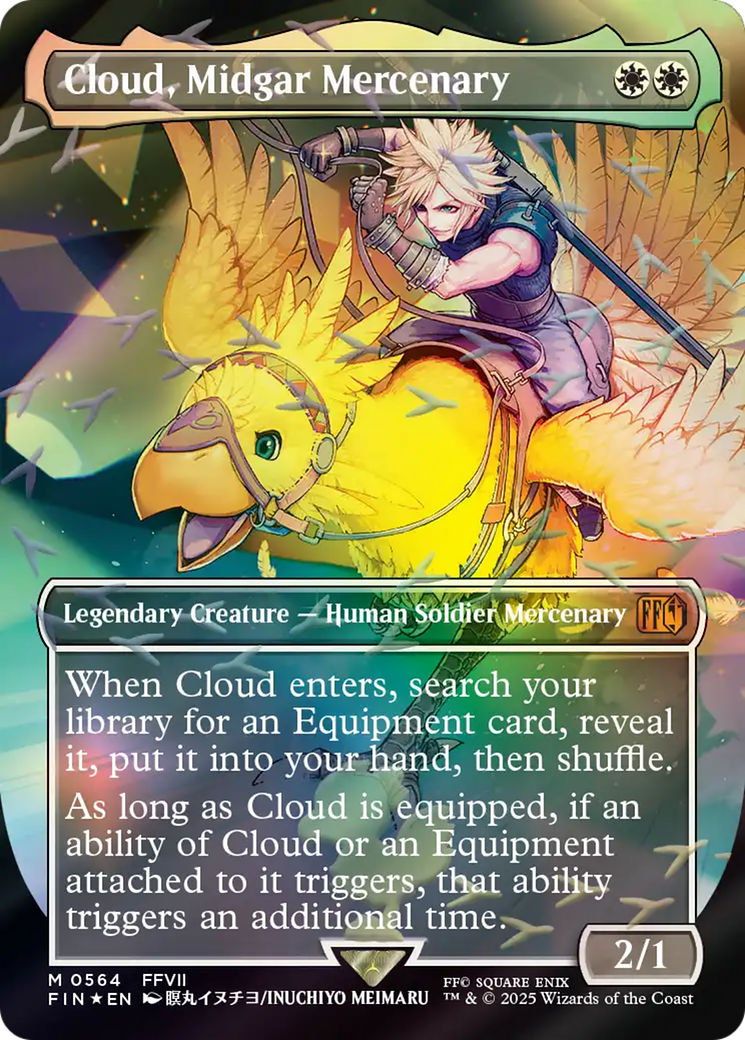 Cloud, Midgar Mercenary - Mythic Legendary Creature — Human Soldier Mercenary card from Final Fantasy