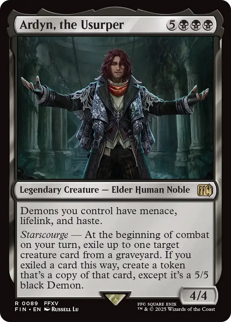 Ardyn, the Usurper - Rare Legendary Creature — Elder Human Noble card from Final Fantasy