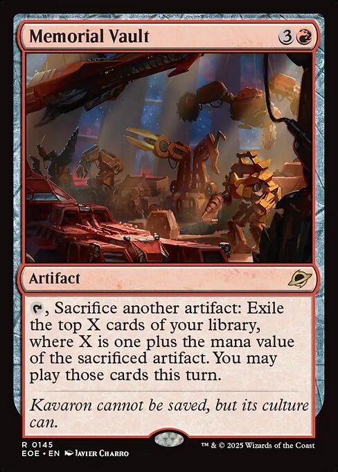 Memorial Vault - Rare card from EOE